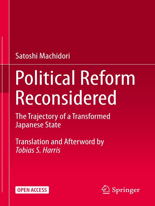 Title details for Political Reform Reconsidered by Satoshi Machidori - Available
